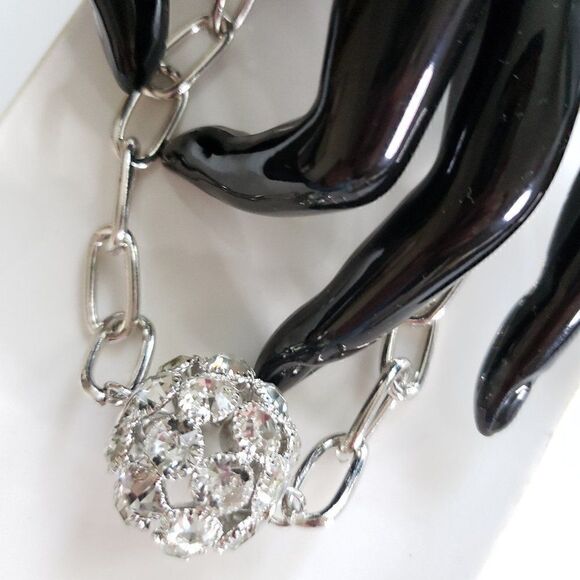 New! Zara's Night Out Glamorous Chain Link Choker Necklace - Picture 12 of 12